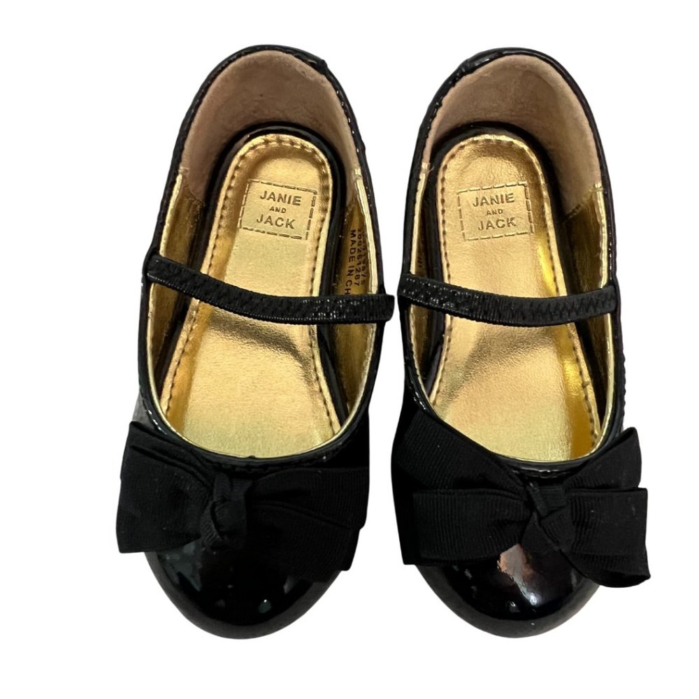 JANIE & JACK Leather patent leather Mary Jane shoes Size 4